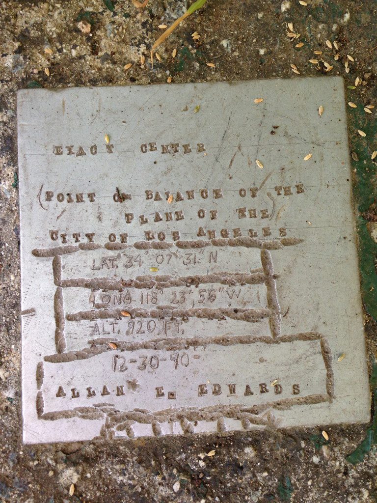 Center of Los Angeles Plaque